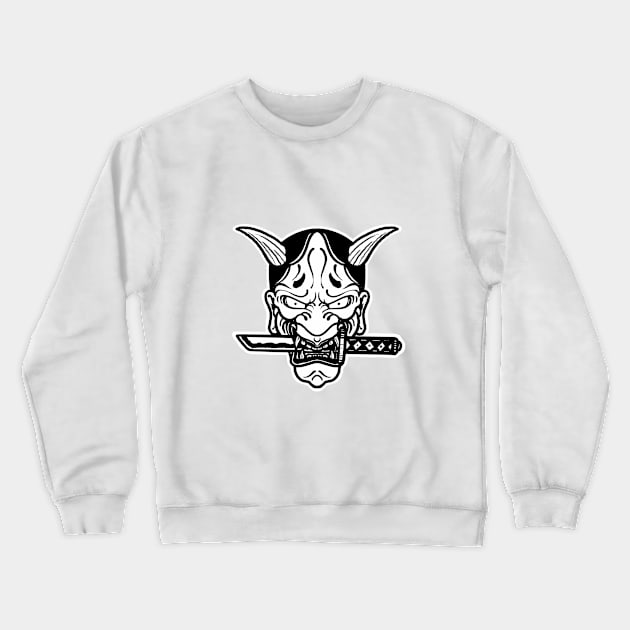 Copy of Japanese Hannya mask. Crewneck Sweatshirt by Jamiee6610